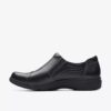 Carleigh Ray slip-ons i svart skinn for damer