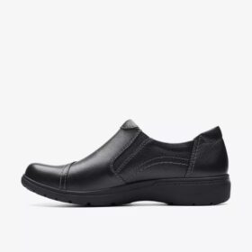 Carleigh Ray slip-ons i svart skinn for damer