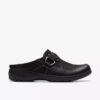 Carleigh Viola Tresko & Mules i svart nubuck for damer