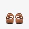 Cecily Mix beige kombinasjonsflate sandaler for kvinner
