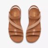 Cecily Mix beige kombinasjonsflate sandaler for kvinner