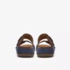 Cecily Step flate sandaler i marineblå nubuck for damer