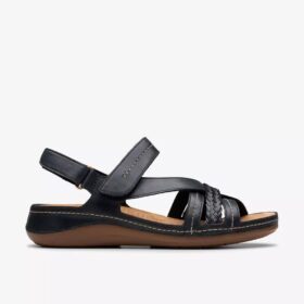 Cecily Strap – svarte rem-sandaler for kvinner