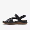 Cecily Strap – svarte rem-sandaler for kvinner