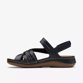 Cecily Strap – svarte rem-sandaler for kvinner