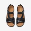 Cecily Strap – svarte rem-sandaler for kvinner
