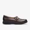 Certina Ease mørkebrune Slip-ons i skinn for damer