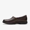Certina Ease mørkebrune Slip-ons i skinn for damer