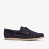 Charmouth Lace seilersko for menn i marineblå nubuck