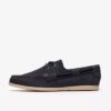 Charmouth Lace seilersko for menn i marineblå nubuck