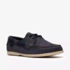 Charmouth Lace seilersko for menn i marineblå nubuck
