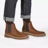 Clarkdale Easy Chelsea boots in beehive waxed leather for men