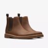 Clarkdale Easy Chelsea boots in beehive waxed leather for men