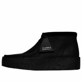 Clarks x Vandy The Pink Skeleton Wallabee V2 Lakkert skinn «Svart» 26163169