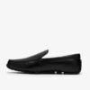 Corsley Plain – svarte lærloafers for menn