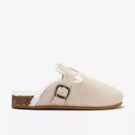 Cory Buckle-tøfler for damer i khaki