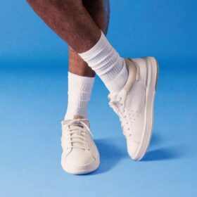 Courtlite2 Run hvite skinnsneakers for menn