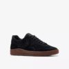 Craft Rally Ace svarte semsket skinn-Sneakers for menn