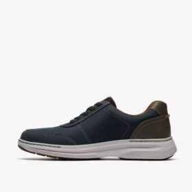 Craftwell Lace herresko i marineblått skinn