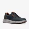 Craftwell Lace herresko i marineblått skinn