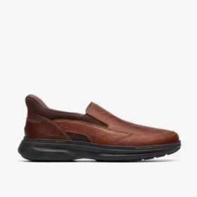 Craftwell Step brune slip-on-sko for menn
