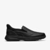 Craftwell Step svarte, tumlede Slip-on-sko for menn