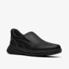 Craftwell Step svarte, tumlede Slip-on-sko for menn