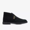 Desert Boot Evo for menn i svart semsket skinn, chukka-modell