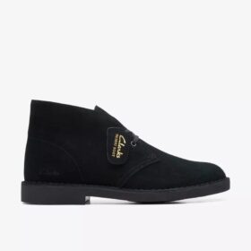 Desert Boot Evo for menn i svart semsket skinn, chukka-modell