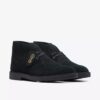 Desert Boot Evo for menn i svart semsket skinn, chukka-modell
