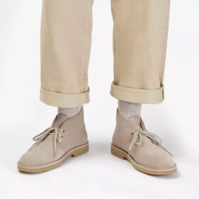 Desert Boot Evo sandfarget semsket skinn for menn