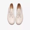 Desert Boot for menn i hvitt skinn