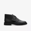 Desert boots for gutter – eldre modeller i svart skinn Desert boots for gutter – eldre modeller i svart skinn