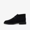 Desert boots for gutter, eldre, svarte ankelstøvletter i semsket skinn, USA