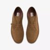 Desert boots for menn i Cola-farget semsket skinn