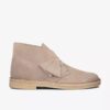 Desert boots for menn i sandfarget semsket skinn Desert boots for menn i sandfarget semsket skinn
