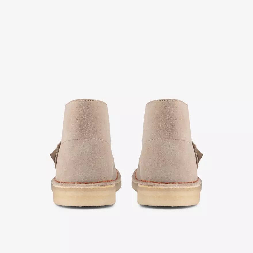 Desert boots for menn i sandfarget semsket skinn Desert boots for menn i sandfarget semsket skinn
