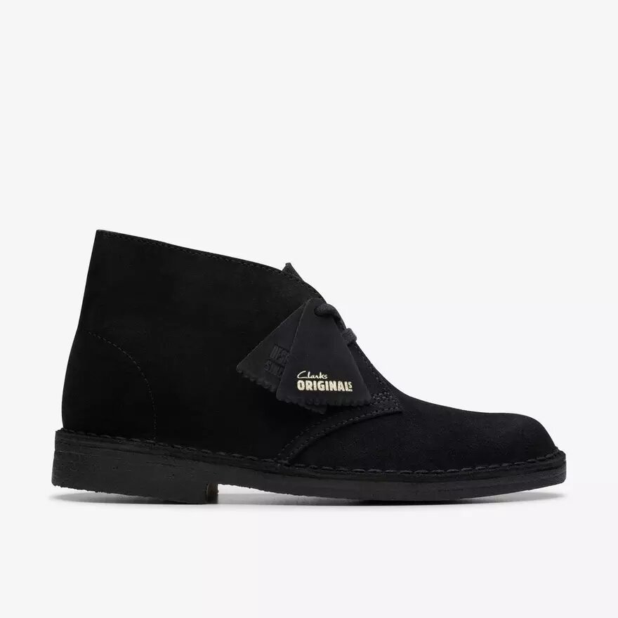 Desert boots for women in black suede, USA Desert boots for women in black suede, USA