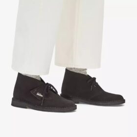 Desert boots for women in black suede, USA Desert boots for women in black suede, USA