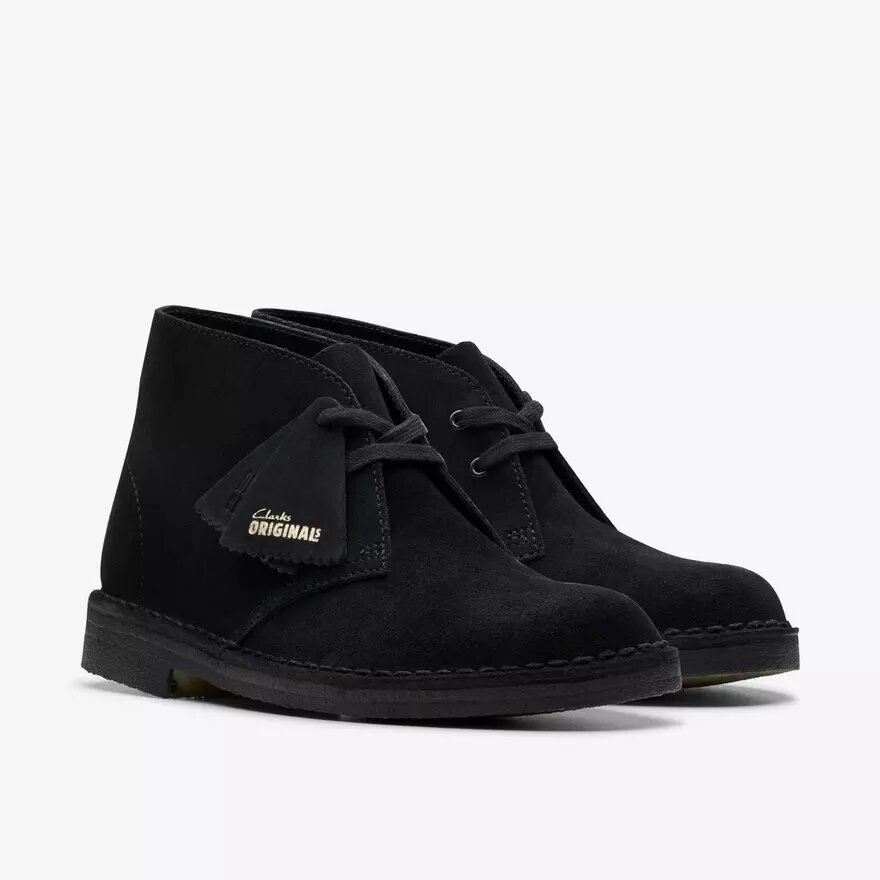 Desert boots for women in black suede, USA Desert boots for women in black suede, USA