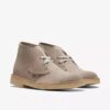 Desert boots for women in sand-colored semiskinned leather from the USA