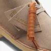 Desert boots for women in sand-colored semiskinned leather from the USA