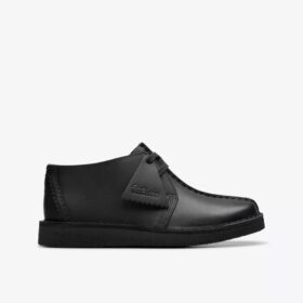 Desert Trek for eldre barn – svart skinn-Desert Boot