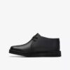 Desert Trek for eldre barn – svart skinn-Desert Boot