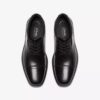 Dresslite Cap svart skinn-Oxfords for menn