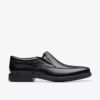 Dresslite Step loafer i svart skinn for menn