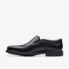 Dresslite Step loafer i svart skinn for menn
