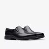 Dresslite Step loafer i svart skinn for menn