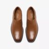 Dresslite Step loafers for menn i mørkbrunt skinn