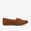 Elliotte Sail tan nubuck-mokkasiner for kvinner